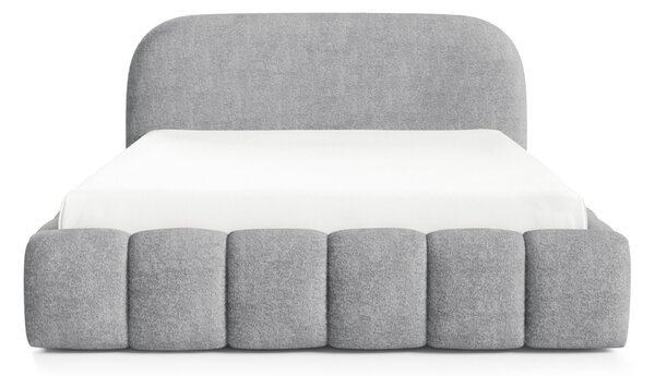 Designová jednolůžková postel 120x200 BERLA - šedá