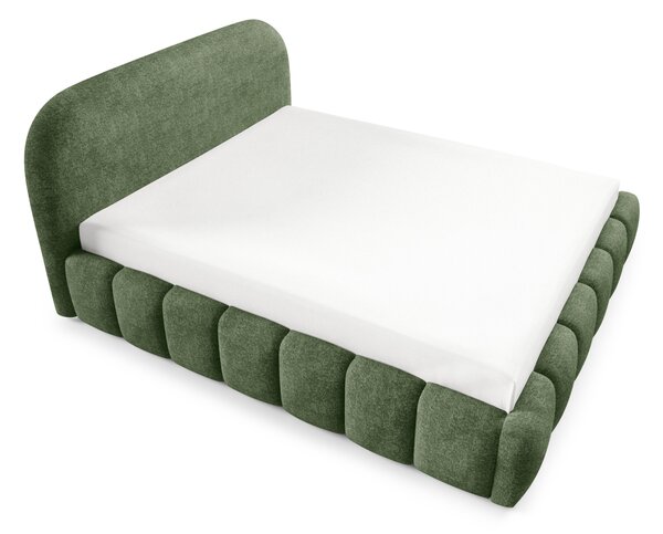 Designová jednolůžková postel 120x200 BERLA - zelená