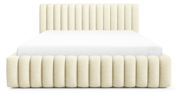 Čalouněná jednolůžková postel 120x200 BENRA - krémová