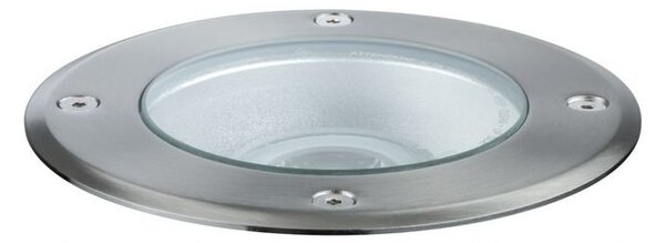 P 93908 Plug&Shine zemní zápustné svítidlo IP67 3000K 38° 6W 24V stříbrná výklopné - PAULMANN