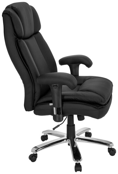 KANCELÁŘSKÉ KŘESLO, vzhled kůže, černá MID.YOU - Online Only kancelářské židle, Online Only