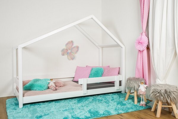 MAXIDO Dětská postel domeček Dita 180x80 bílá