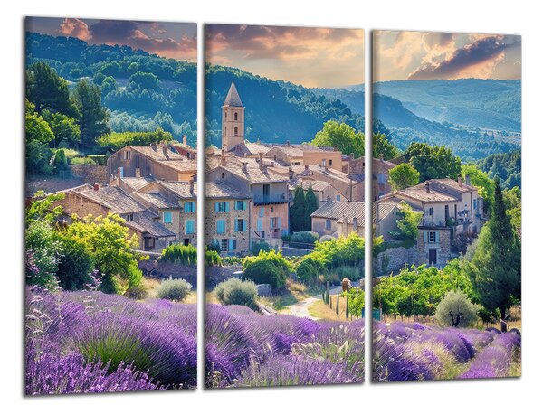 Obraz na plátně Vesnice v Provence
