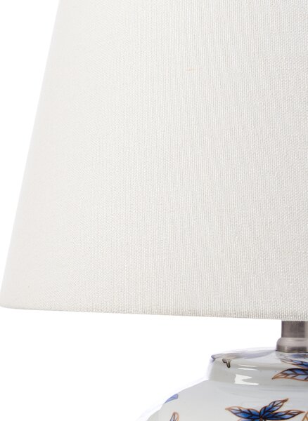 Stolní lampa SUNJA Porcelán Bílá/Modrá