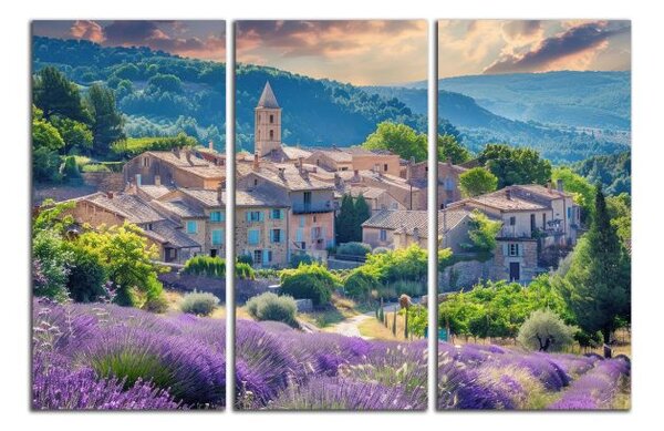 Obraz na plátně Vesnice v Provence