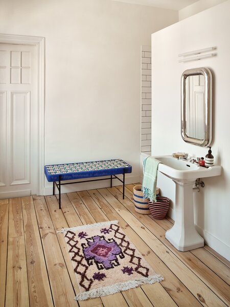 Béžovo- fialová koupelnová předložka Bohemian - 60*90 cm - HKLIVING