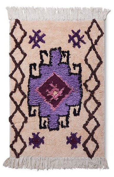 Béžovo- fialová koupelnová předložka Bohemian - 60*90 cm - HKLIVING