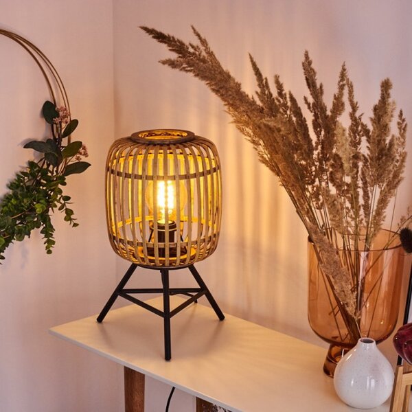 Brilliant 93775/20 Stolní lampa trojnožka WOODROW ratan