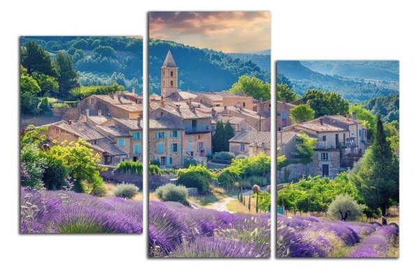 Obraz na plátně Vesnice v Provence