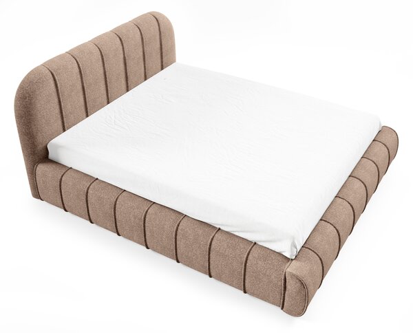 Čalouněná postel 120x200 RETA - světle hnědá