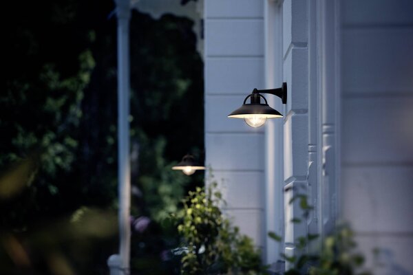 Philips LED Comorant 1738130PN venkovní nástěnné osvětlení LED E27 42 W černá