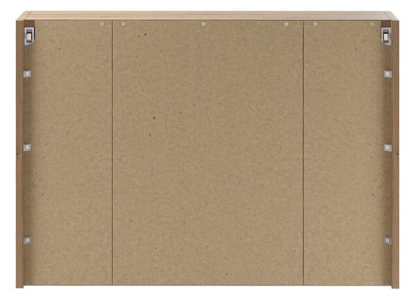 Comad Závěsná koupelnová skříňka se zrcadlem UNI 80 cm dub coast evoke