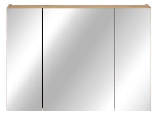 Comad Závěsná koupelnová skříňka se zrcadlem UNI 80 cm dub coast evoke
