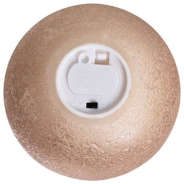 Sada 3 LED svíček AMBROSIA 11 cm Zlatá