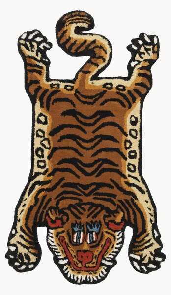 Ručně tkaný vlněný koberec Tiger