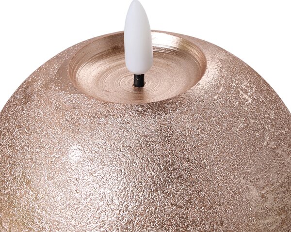Sada 3 LED svíček AMBROSIA 11 cm Zlatá