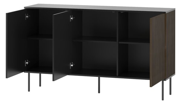 Obývací sestava FAFLA 1 - ořech / černá