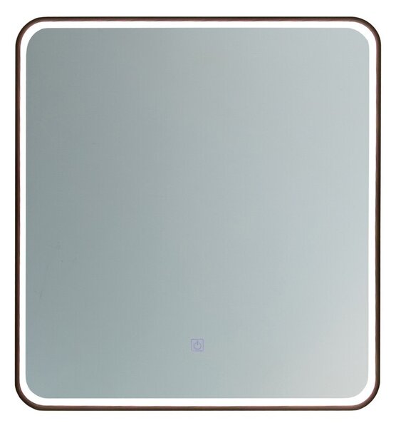 Comad Dotykové nástěnné zrcadlo s LED osvětlením VEGA 60x65 cm černé