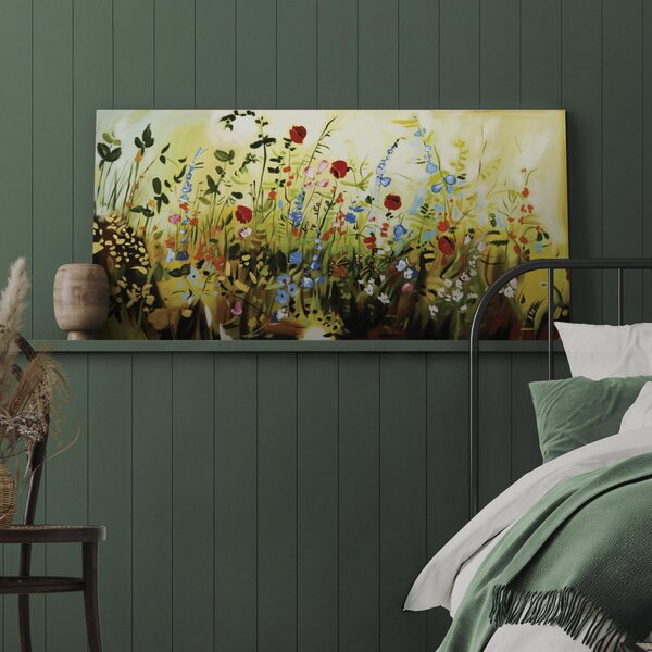 Obraz Okouzlující louka (1-dílný) - barevná kompozice drobných květů