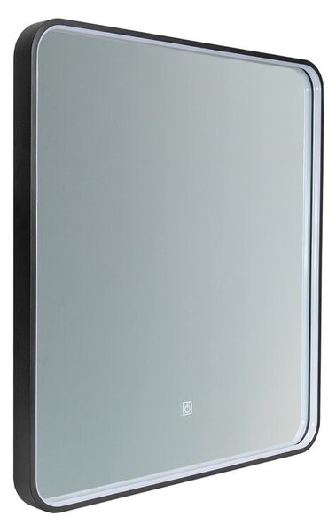 Comad Dotykové nástěnné zrcadlo s LED osvětlením VEGA 60x65 cm černé