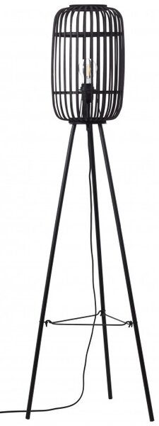 Brilliant 94977/76 Stojanová lampa WOODROW tmavý ratan