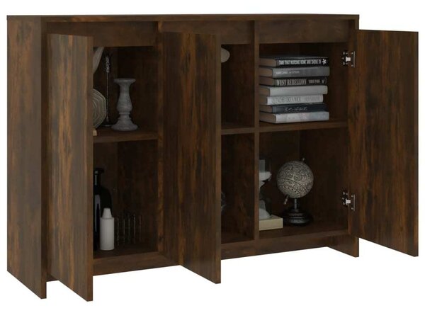 VidaXL Příborník kouřový dub 102x33x75 cm odvozený výrobek ze dřeva