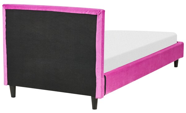Postel Umělý samet FITOU 90 x 200 cm Fuchsiová