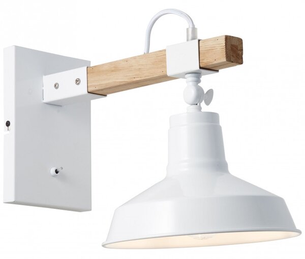 Brilliant 99130/05 Industriální nástěnná lampa HANK s vypínačem