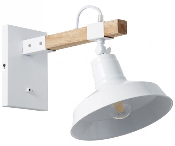 Brilliant 99130/05 Industriální nástěnná lampa HANK s vypínačem