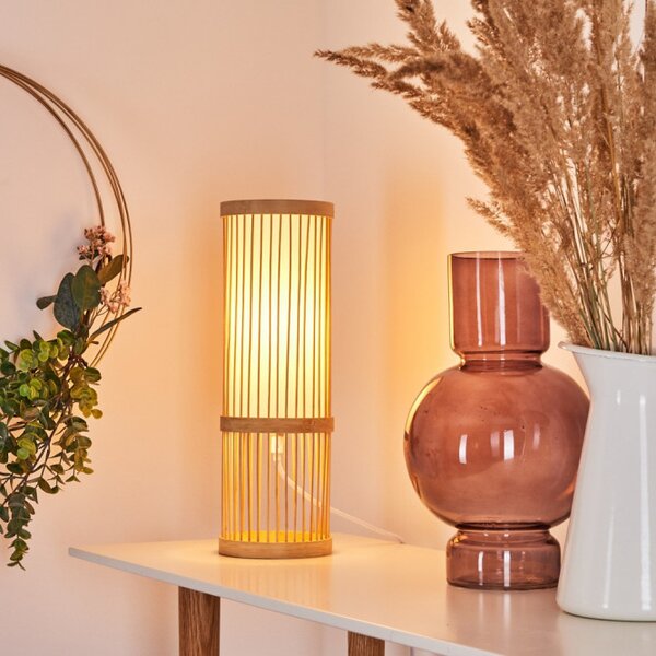 Brilliant 92769/09 Stolní lampa NORI BAMBUS + textilie