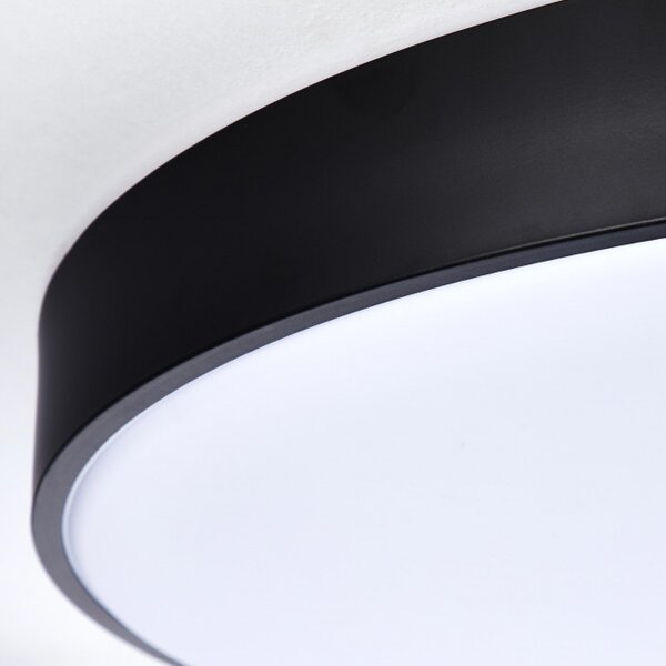 Brilliant HK17795S76 Stmívatelné LED svítidlo SLIMLINE černé, průměr 78cm, RC, CCT, Night Light