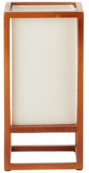 Brilliant 93091/09 Malá stolní lampa SEASIDE 25cm textilie + DŘEVO