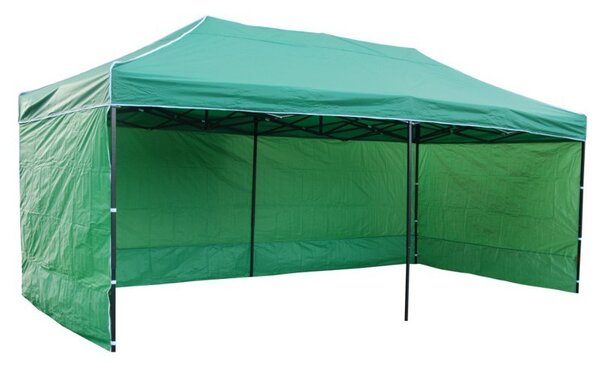 TZB Zahradní párty stan 3x6m 3 stěny - zelený