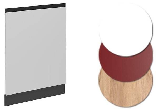 Čelní panel myčky Vicco R-Line Bílá 60 cm , PD Antracit, Model 55121