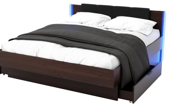 Manželská postel 160 cm Lewell (wenge). Akce -10%