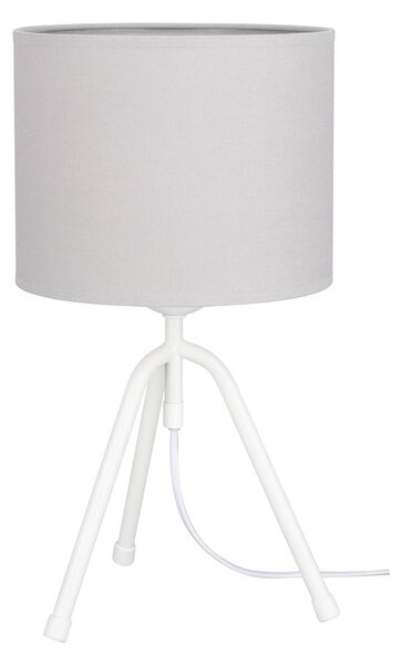 Tami Stolní lampa 1xE27 Max.60W Bílá / Bílé PVC / Světle šedá