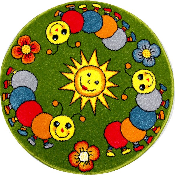 KARAT Dětský kulatý kusový koberec Kolibri 11080-130 k Rozměry: 100 x 100