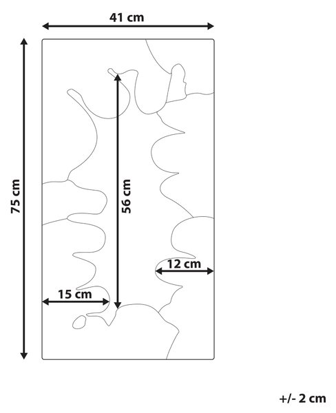 Zrcadlo CAGERI 41 cm 75 cm Bavlna Růžová