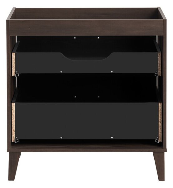 Comad Koupelnová sestava Dorothy s deskou a zrcadlem 80 cm dub ristretto