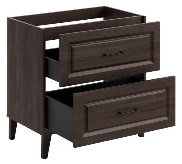 Comad Koupelnová sestava Dorothy s deskou a zrcadlem 80 cm dub ristretto