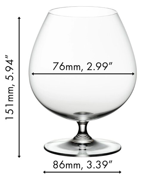 RIEDEL rum 200 ml, set 4 ks sklenic 6416/18