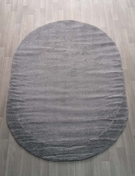 KARAT Oválný šedý kusový koberec Fantasy GRAY 12500-16o Rozměry: 160 x 230
