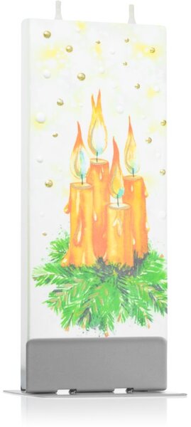 Flatyz Holiday Advent Wreath with Four Candles dekorativní svíčka 6x15 cm