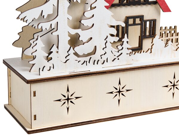 Vánoční dekorace LED GOKSJO 33 cm Světle hnědá