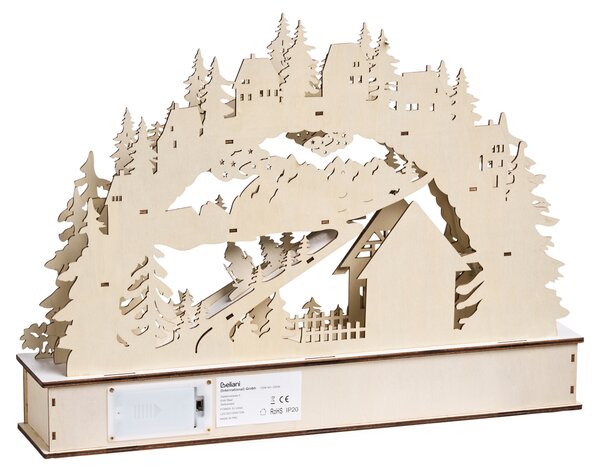 Vánoční dekorace LED GOKSJO 33 cm Světle hnědá