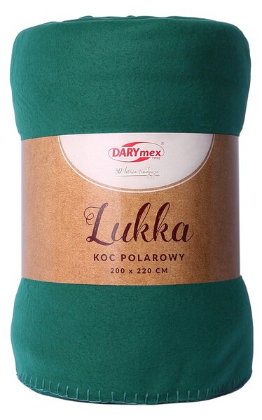 FLEECOVÁ DEKA LUKKA 150X200 CM TMAVĚZELENÁ