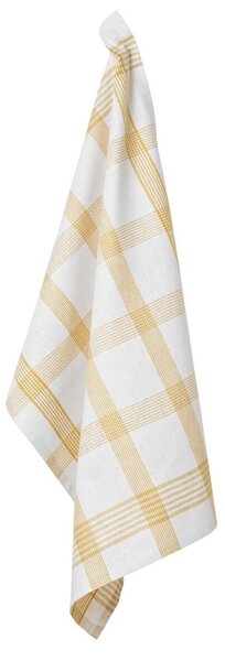 Sada 6 nebo 12 kostkovaných utěrek kari/šedá 6 ks, 50x70 cm