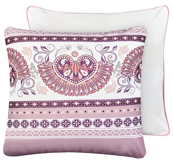 Sada 2 venkovních polštářů TVISTA Orientální vzor 45 x 45 cm Purpurová