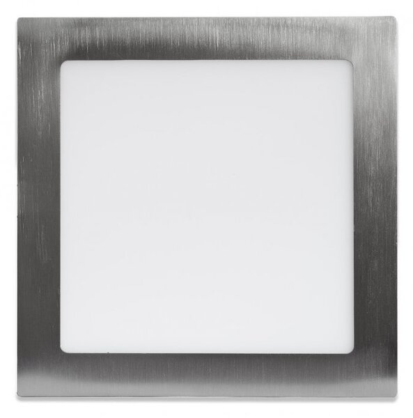 Ecolite Stříbrný vestavný LED panel hranatý 300 x 300mm 25W Barva světla: Teplá bílá LED-WSQ-25W/27/CHR