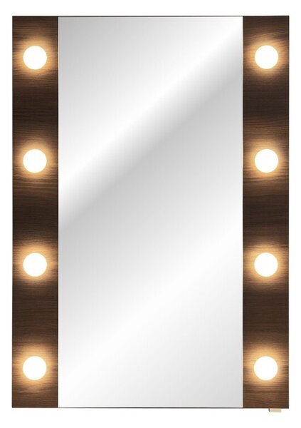Comad Nástěnné LED zrcadlo Dorothy 60 cm dub ristretto